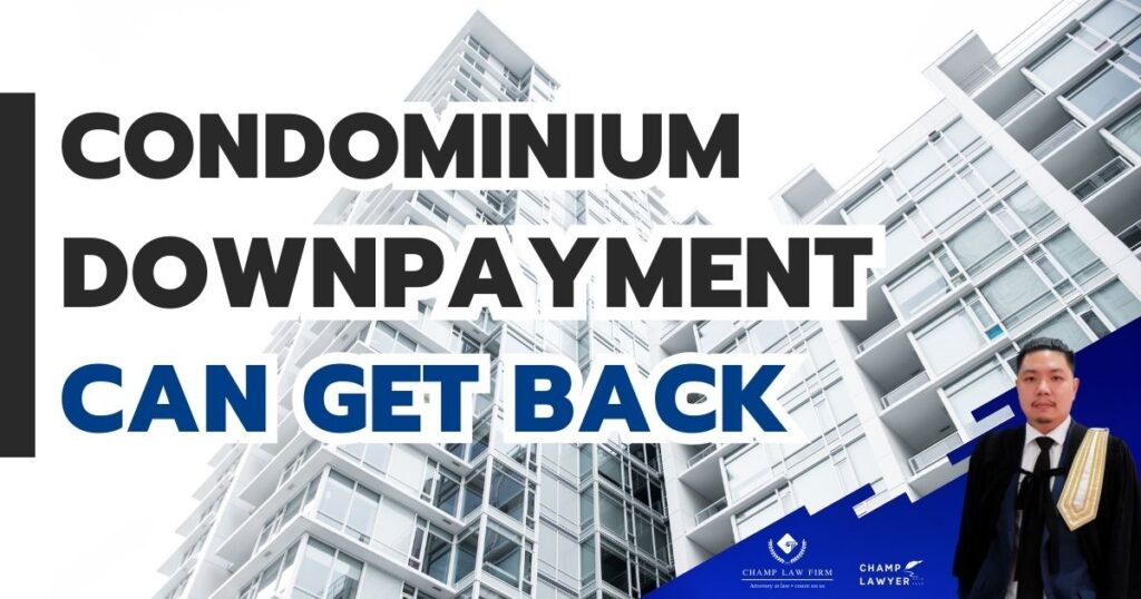 Get the downpayment back